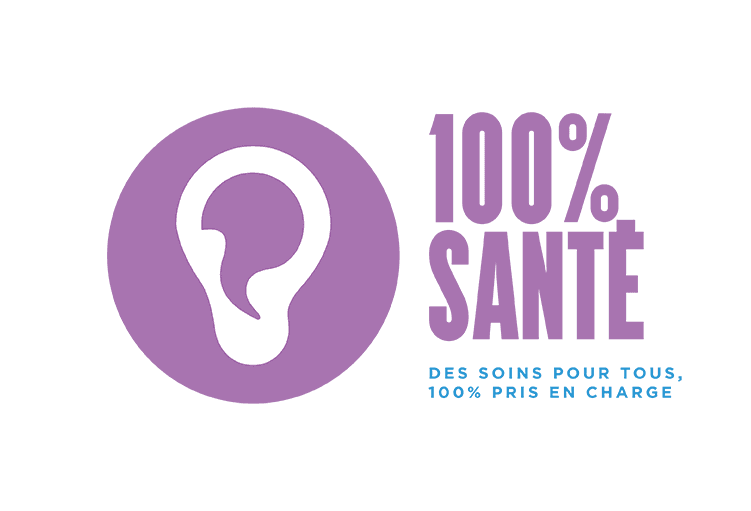 Logo 100% Santé, des soins pour tous, 100% pris en charge